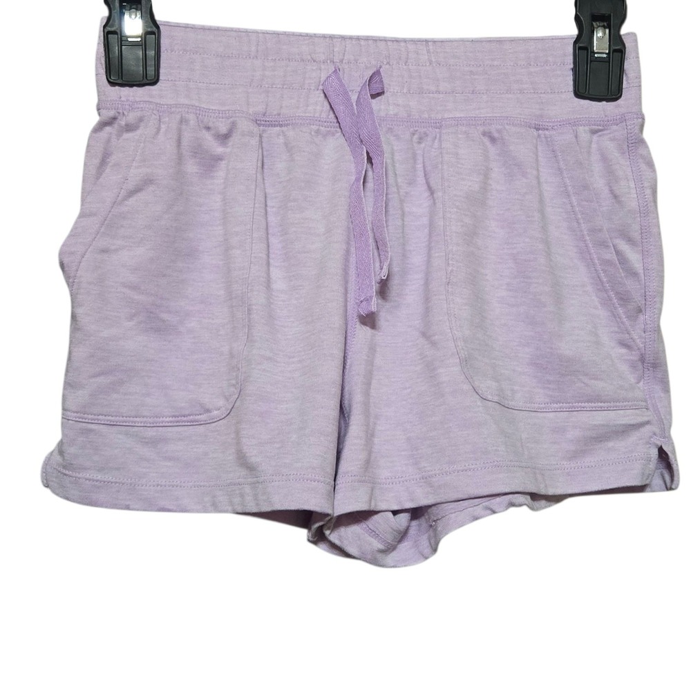 90 Degree By Reflex Girls Lavender Athletic Shorts Size M (10) Drawstring